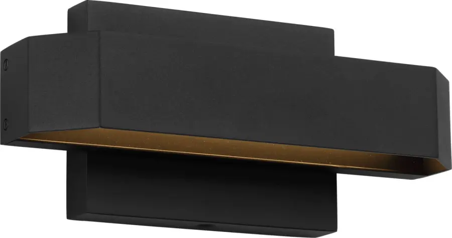 Lakemont 10" LED Outdoor Wall Light in Textured Black - Image 1