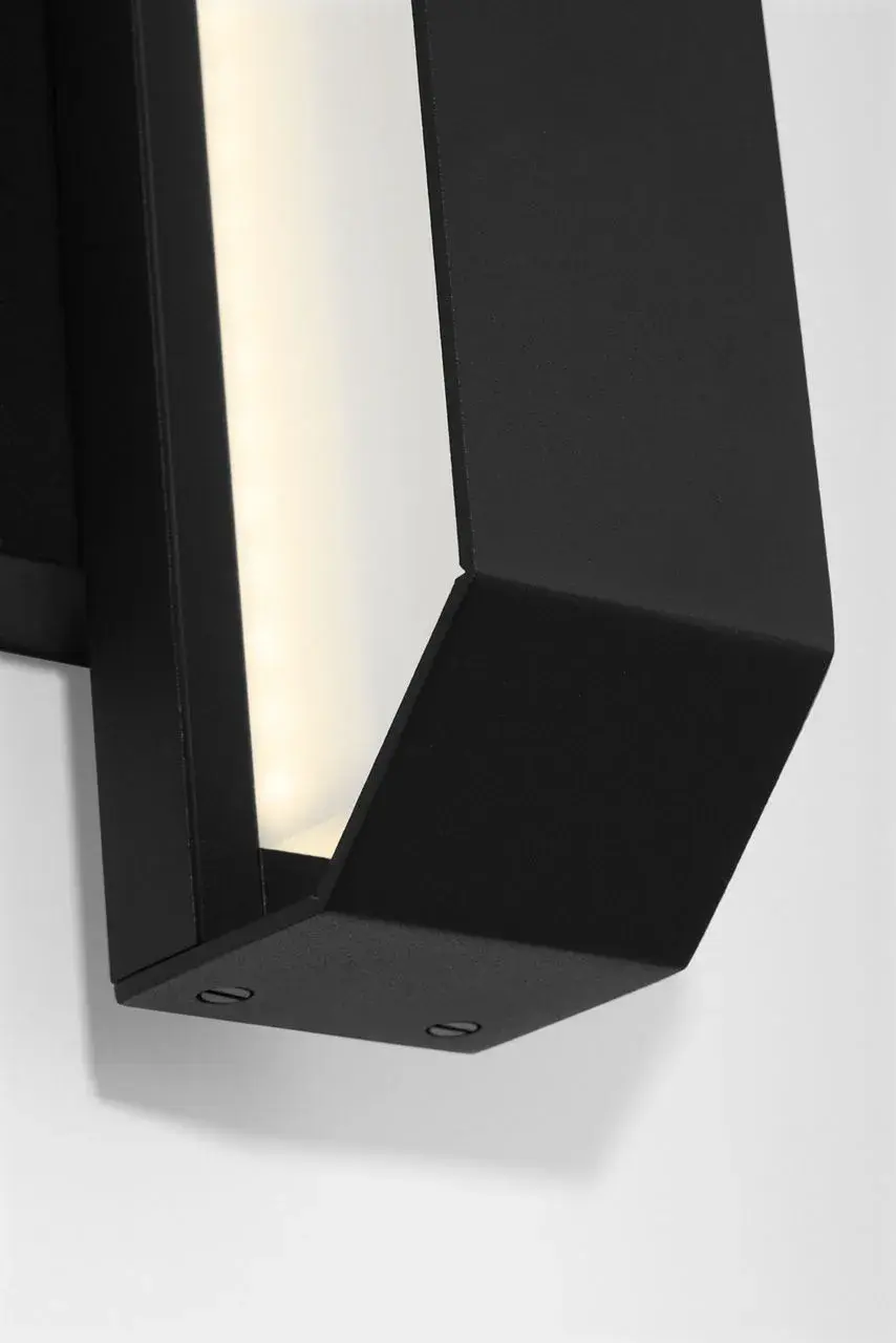 Lakemont 10" LED Outdoor Wall Light in Textured Black - Image 3