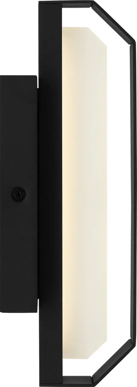 Lakemont 10" LED Outdoor Wall Light in Textured Black - Image 4