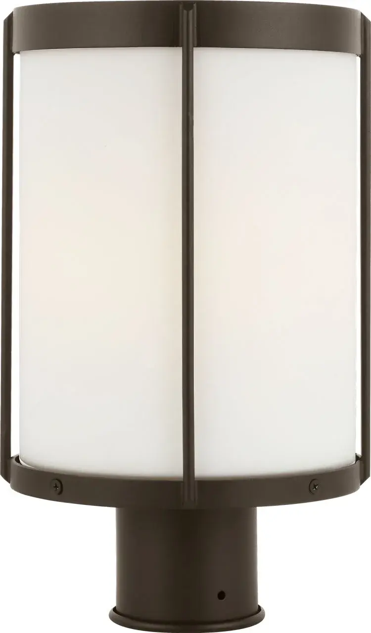 Luning 13" Outdoor Post Lantern in Antique Bronze - Image 1