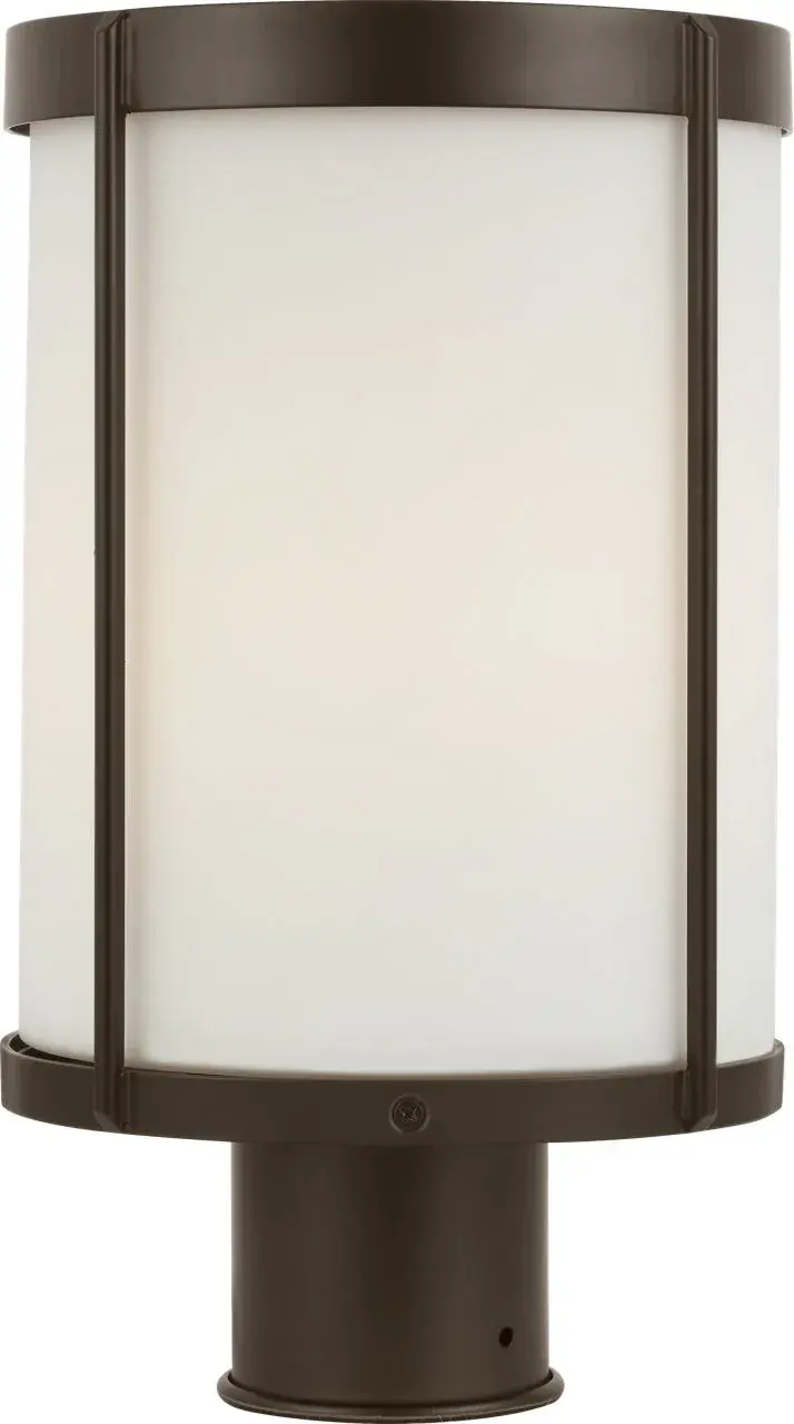 Luning 13" Outdoor Post Lantern in Antique Bronze - Image 2
