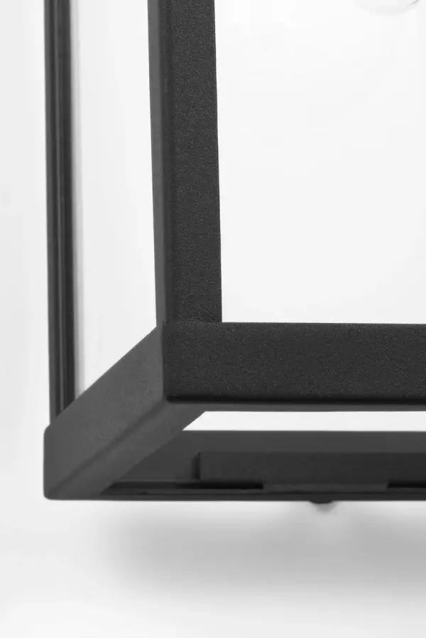 Rox Small Outdoor Lantern in Textured Black - Image 5