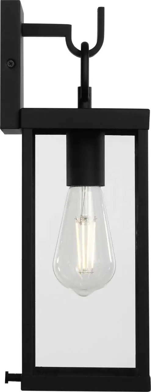 Rox Small Outdoor Lantern in Textured Black - Image 2