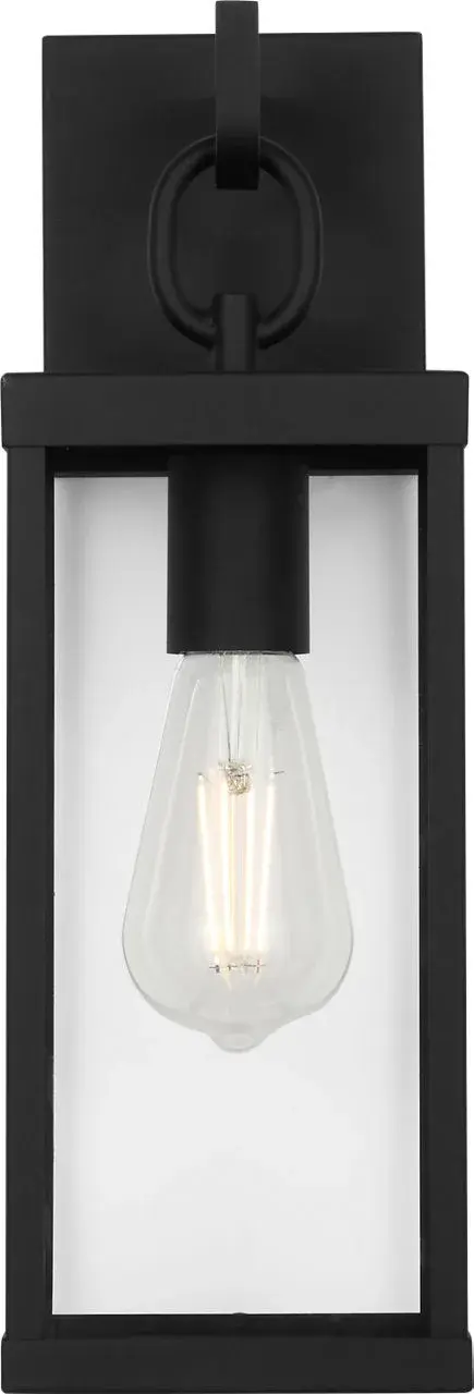Rox Small Outdoor Lantern in Textured Black - Image 3