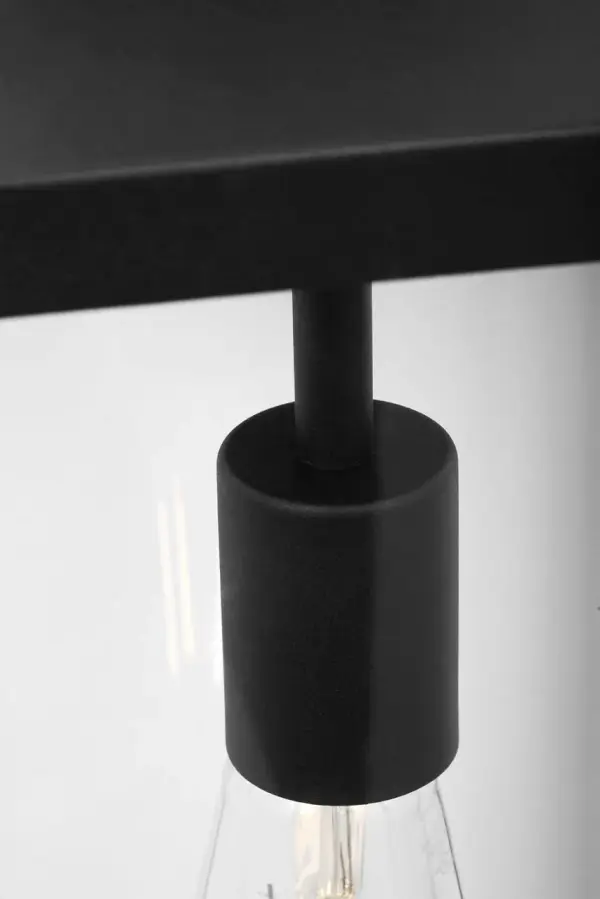 Rox Medium Outdoor Lantern in Textured Black - Image 4