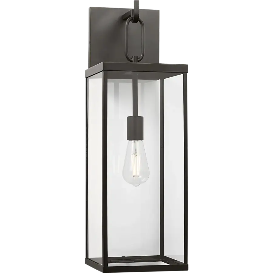 Rox Large One Light Outdoor Lantern in Antique Bronze - Image 1