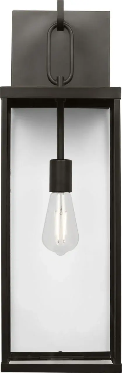 Rox Large One Light Outdoor Lantern in Antique Bronze - Image 3