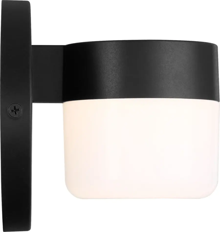 Kinwood LED Outdoor Wall Sconce in Textured Black - Image 2