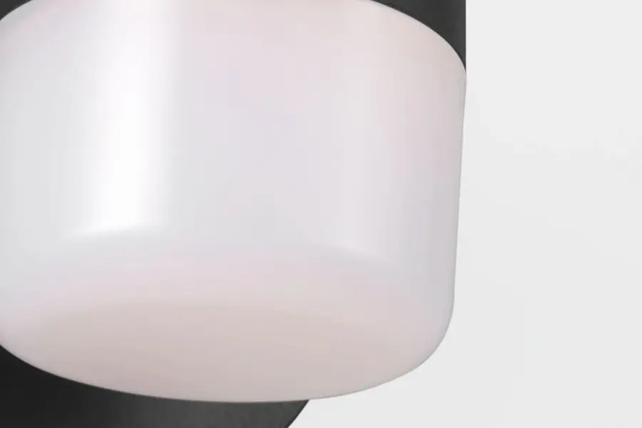 Kinwood LED Outdoor Wall Sconce in Textured Black - Image 4