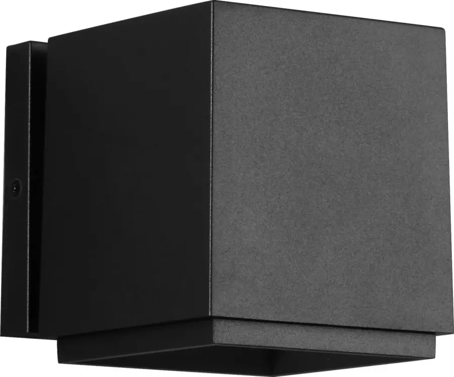 Huntwick Square Outdoor Wall Light in Textured Black - Image 1