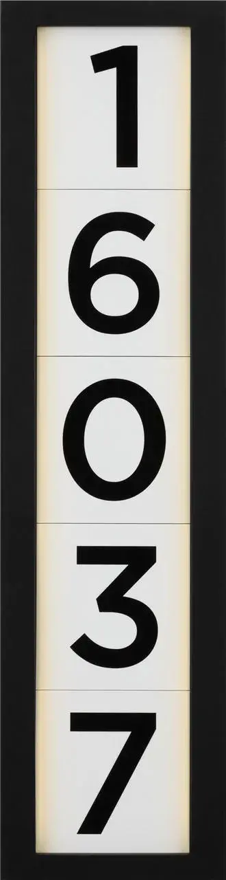 LED Address Light in Textured Black - Image 13