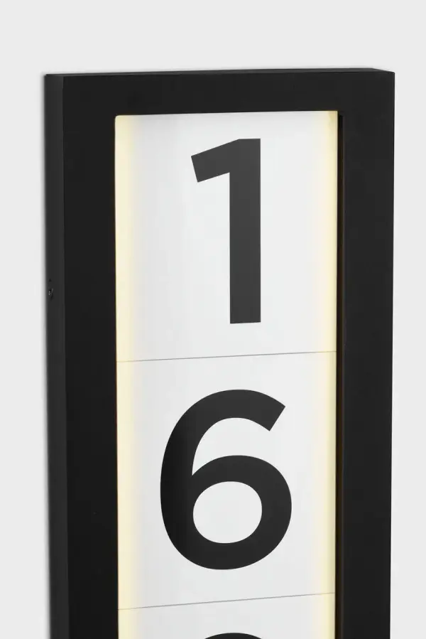 LED Address Light in Textured Black - Image 7