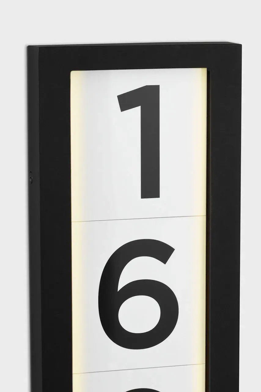 LED Address Light in Textured Black - Image 7