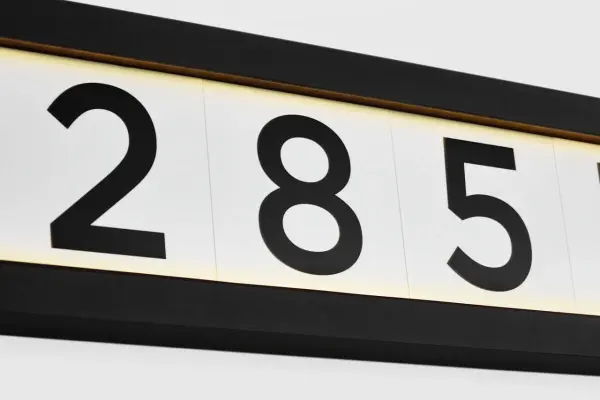 LED Address Light in Textured Black - Image 8