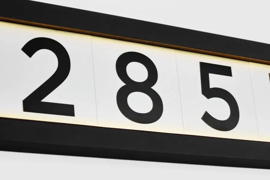 LED Address Light in Textured Black - Image 8