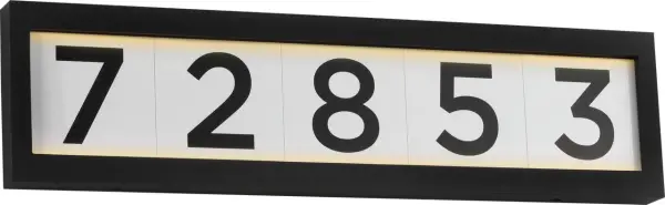 LED Address Light in Textured Black - Image 10
