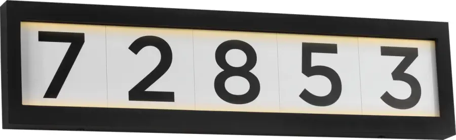 LED Address Light in Textured Black - Image 10