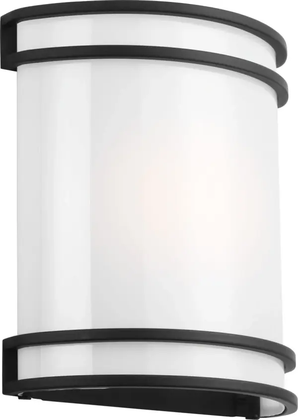 Ravel LED Outdoor Wall Sconce in Midnight Black - Image 1