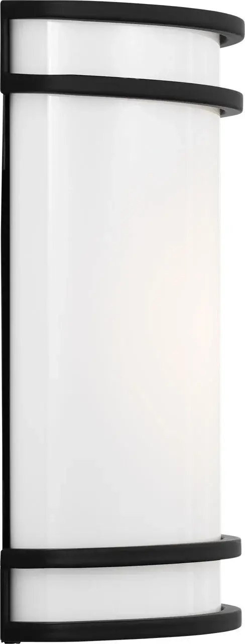 Ravel LED Outdoor Wall Sconce in Midnight Black - Image 4