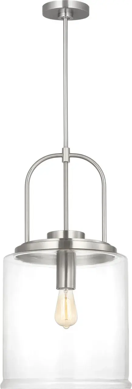 Anders Large Pendant in Brushed Nickel - Image 1