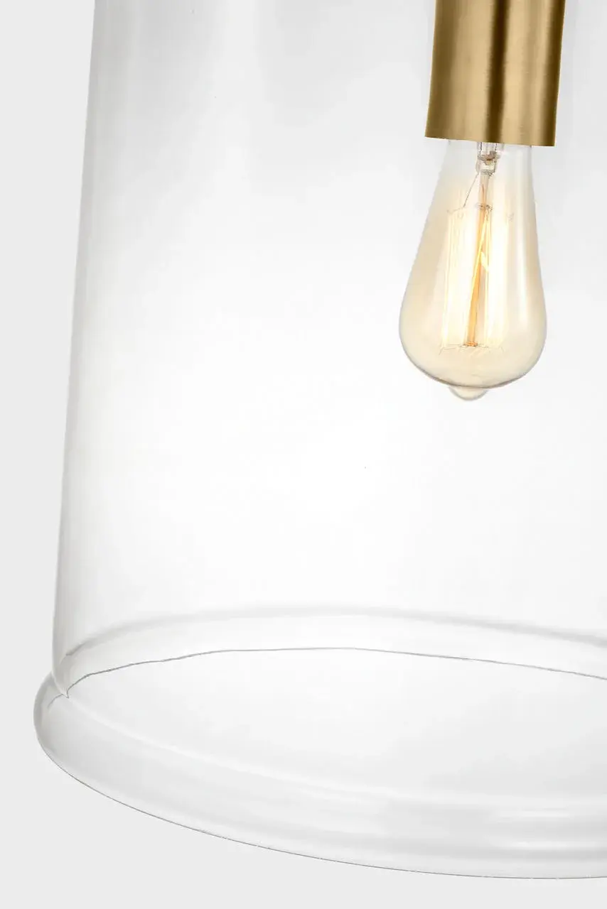 Anders Large Pendant in Satin Brass - Image 4