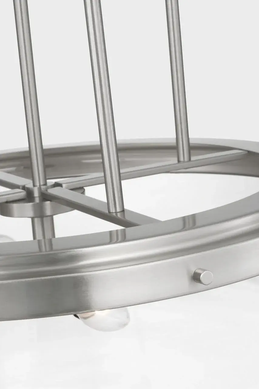 Statement-Making Extra Large Pendant with Versatile Brushed Nickel Finish - Image 4