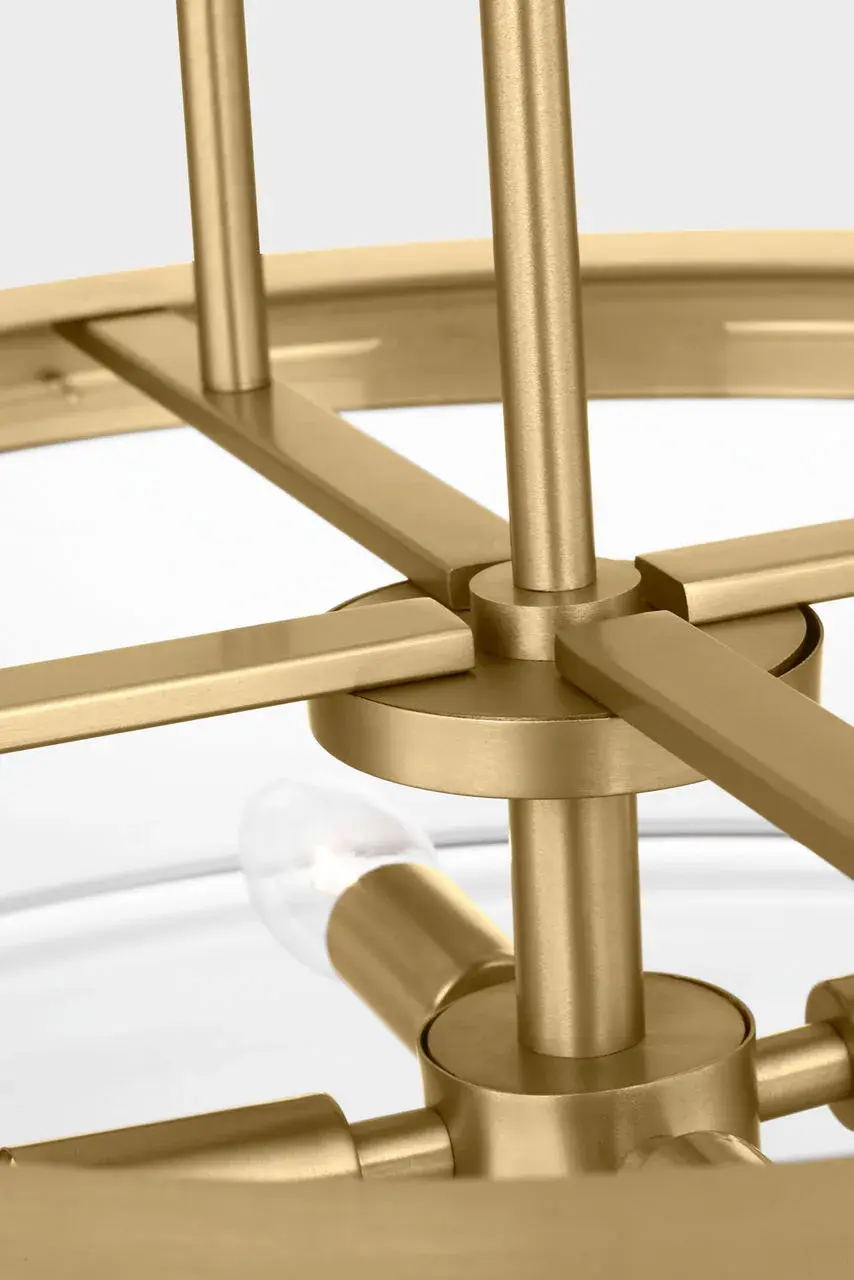 Anders Extra Large Pendant in Satin Brass - Image 3