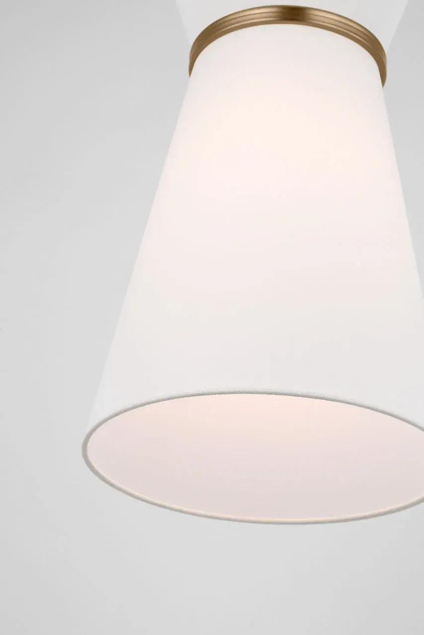 Fynn One Light Pendant in Satin Brass - Image 3