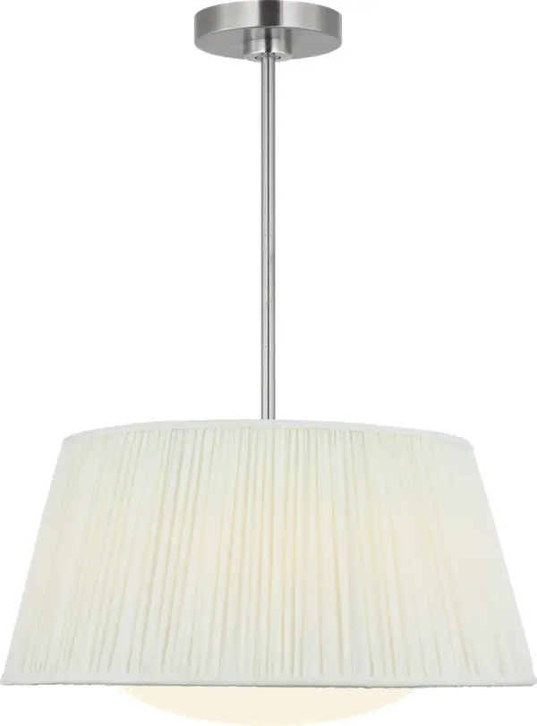 Soft, Sophisticated Lighting with Textural Fabric Shade - Image 1