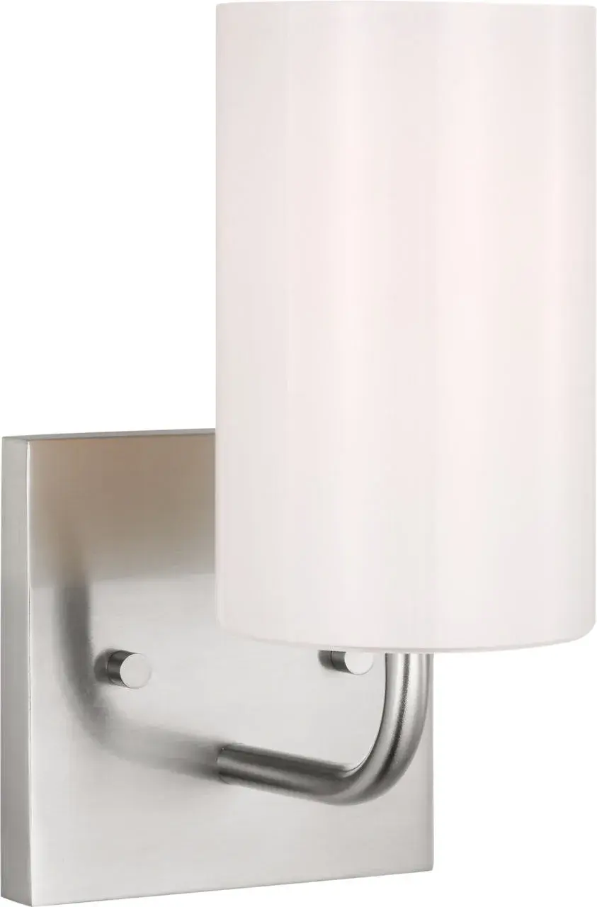 Rhett Small Vanity Light in Brushed Steel - Image 1
