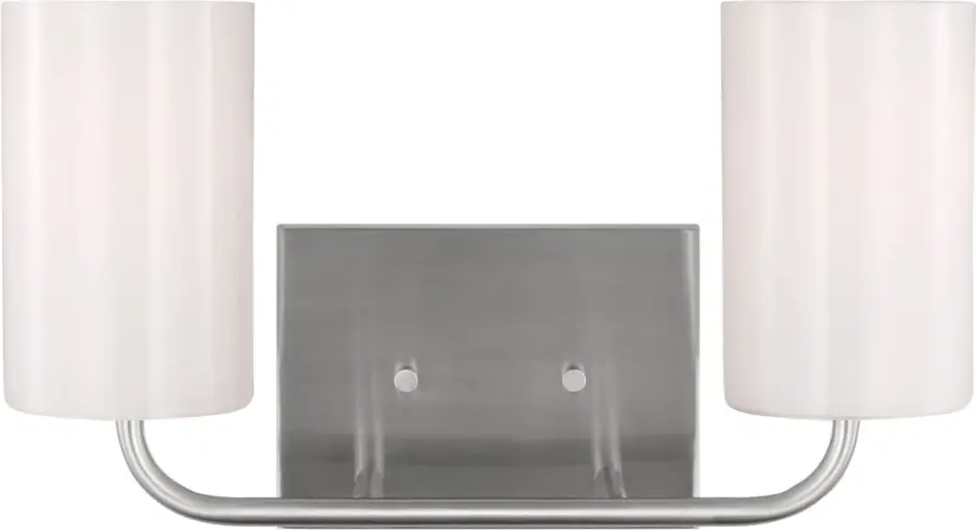Rhett Medium Vanity Light in Brushed Steel - Image 1