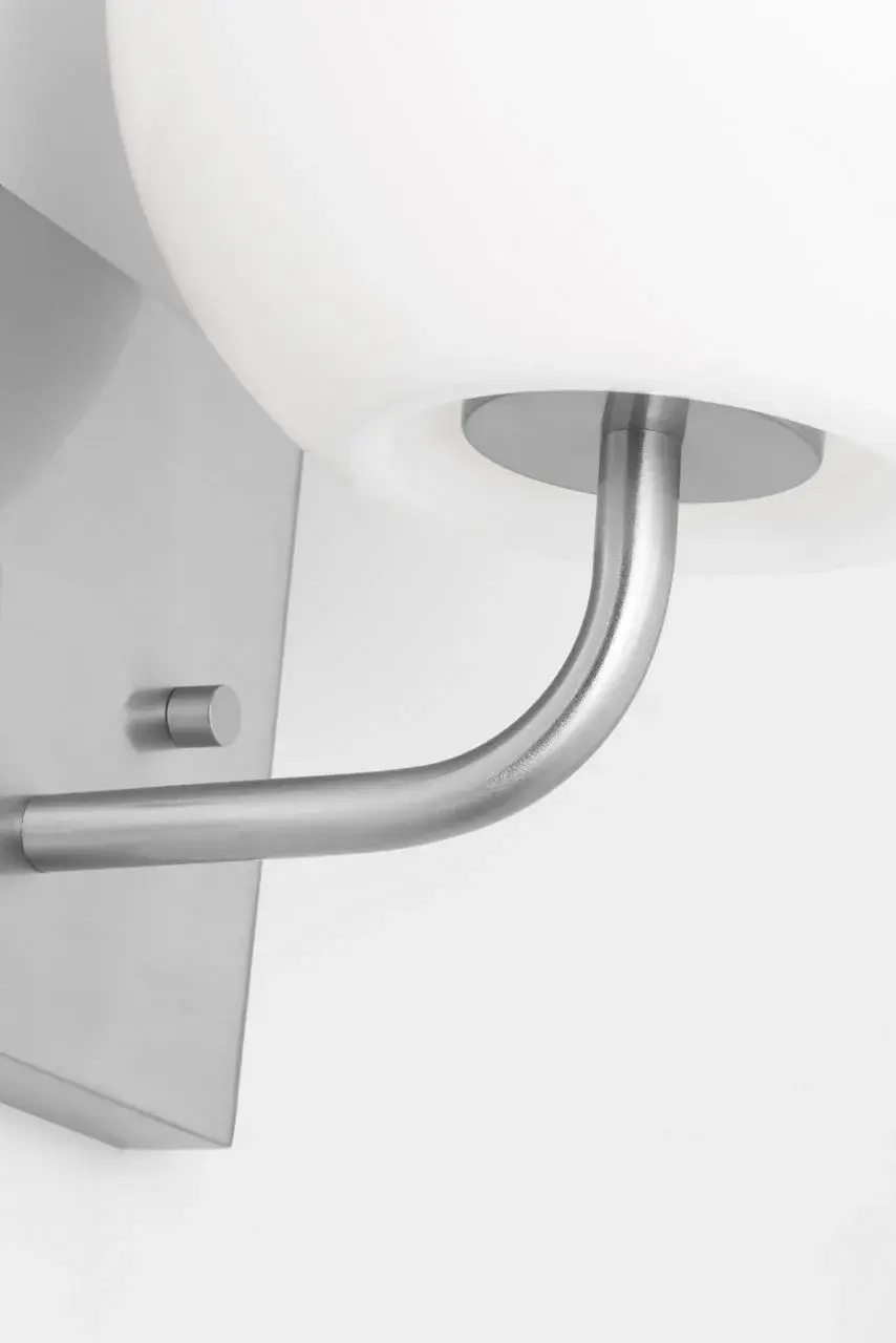 Rory Small Bath Sconce in Brushed Nickel - Image 11