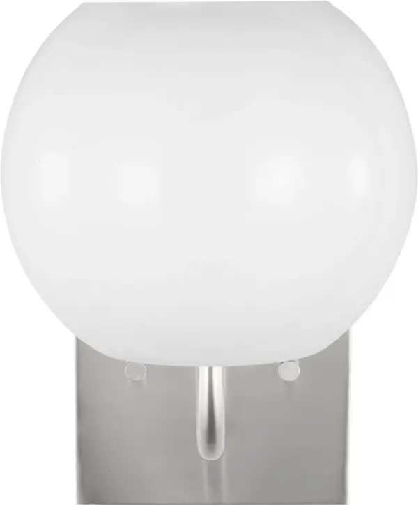 The Rory Small Bath Sconce delivers clean, transitional styling in a space-efficient design. Its brushed nickel finish provides versatile appeal while the compact size makes it ideal for powder rooms and smaller bathrooms.