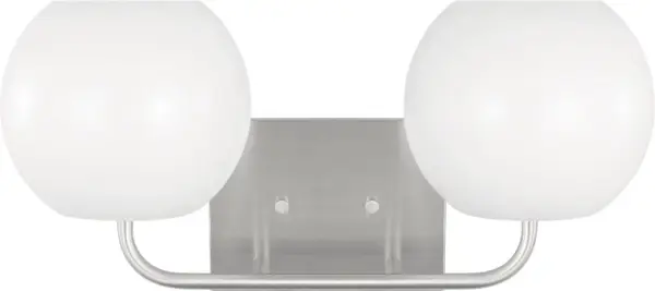 The Rory Medium Bath Sconce combines transitional styling with contemporary finishes, making it ideal for bathroom vanities and powder rooms. Its brushed nickel finish offers durability and timeless appeal.