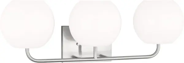 The Rory Large Bath Sconce combines timeless design with modern functionality. Its brushed nickel finish and generous size make it ideal for master bathrooms and vanity areas requiring ample illumination.