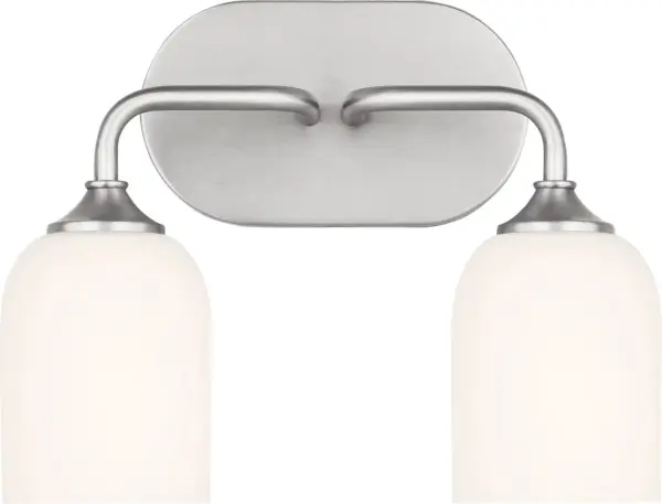 Emile Medium Vanity Light in Brushed Steel - Image 6