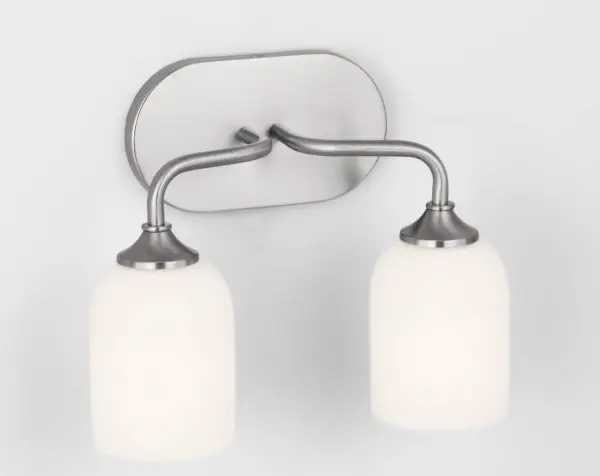 Emile Medium Vanity Light in Brushed Steel - Image 10