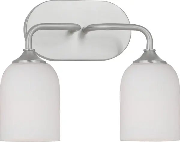 Emile Medium Vanity Light in Brushed Steel - Image 4