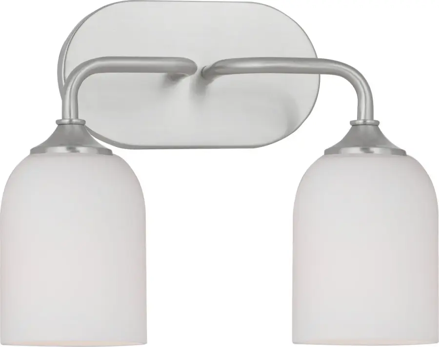 Emile Medium Vanity Light in Brushed Steel - Image 4