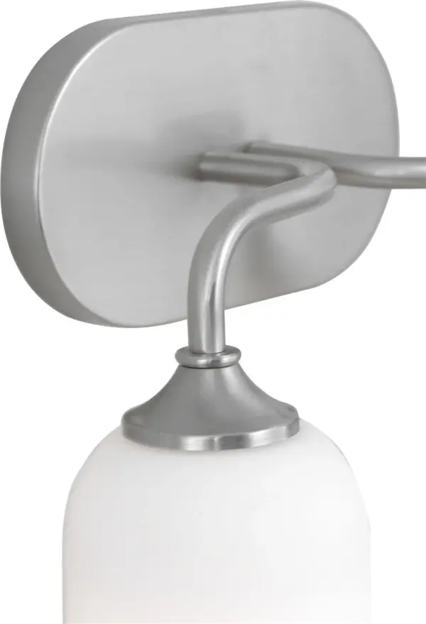 Emile Medium Vanity Light in Brushed Steel - Image 8