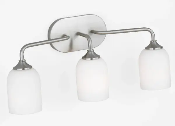 Emile Large Vanity Light in Brushed Steel - Image 5