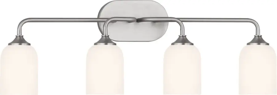 Emile Extra Large Vanity Light in Brushed Steel - Image 3