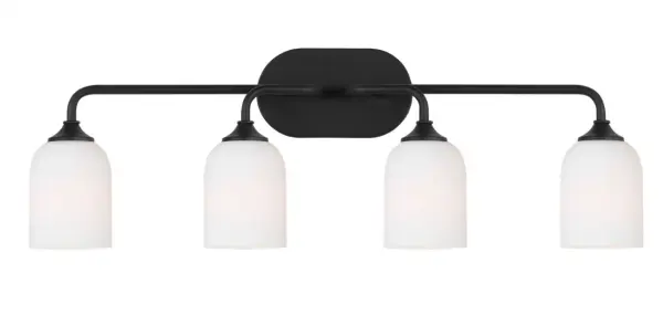 The Emile Extra Large Vanity Light combines transitional elegance with contemporary functionality. Its brushed steel finish and four-light configuration provide excellent illumination for larger bathroom spaces.