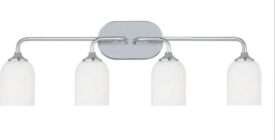 Emile Extra Large Vanity Light in Brushed Steel - Image 4