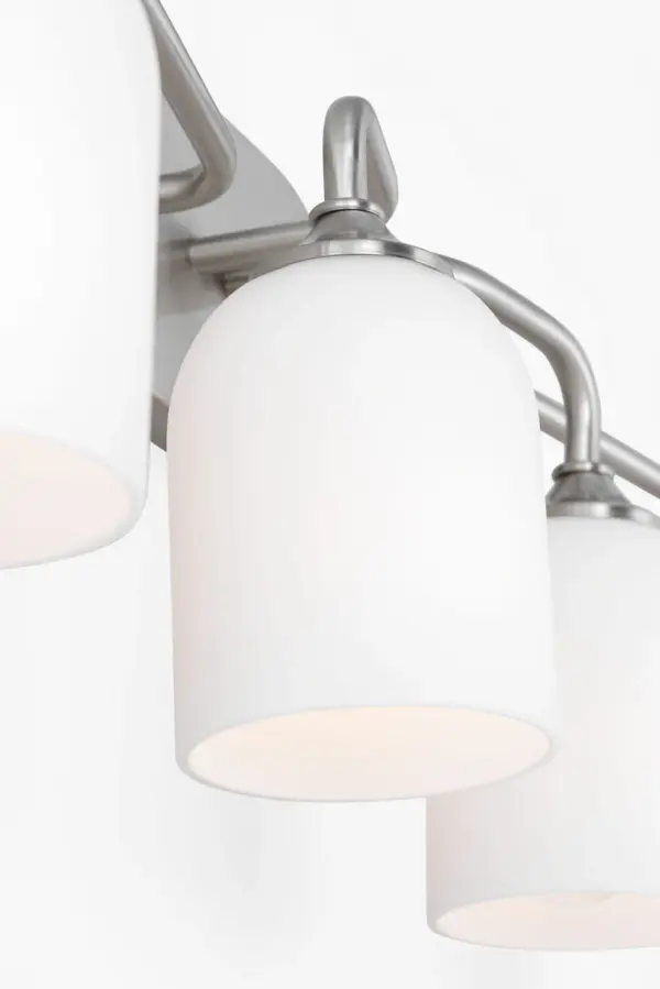 Emile Extra Large Vanity Light in Brushed Steel - Image 6