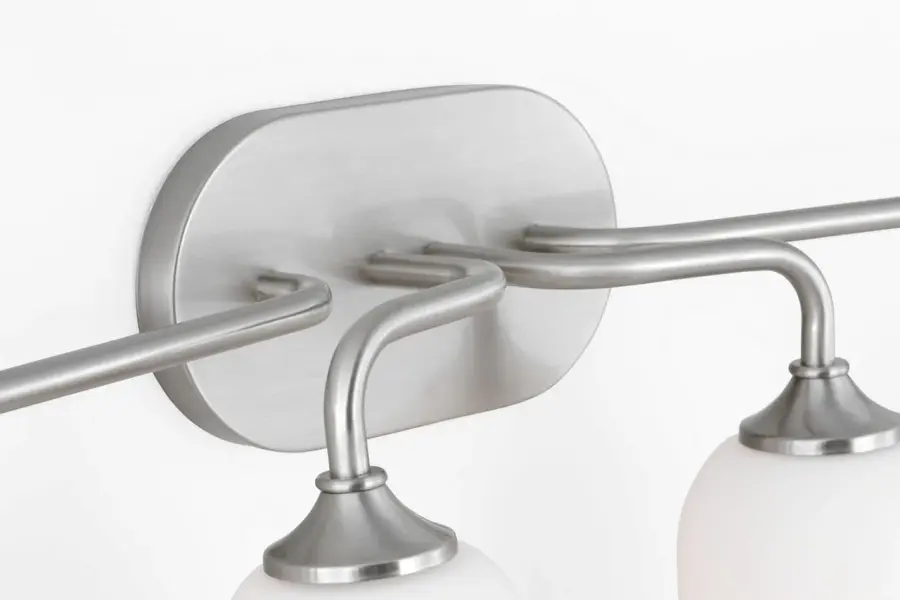 Emile Extra Large Vanity Light in Brushed Steel - Image 7