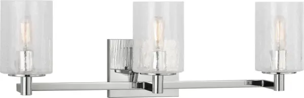 Parker Three Light Bath Vanity in Brushed Steel - Image 3