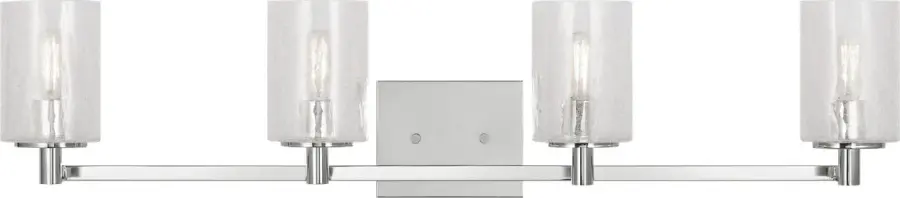 Parker Four Light Bath Vanity in Brushed Steel - Image 1