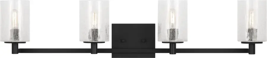 Parker Four Light Bath Vanity in Midnight Black - Image 2