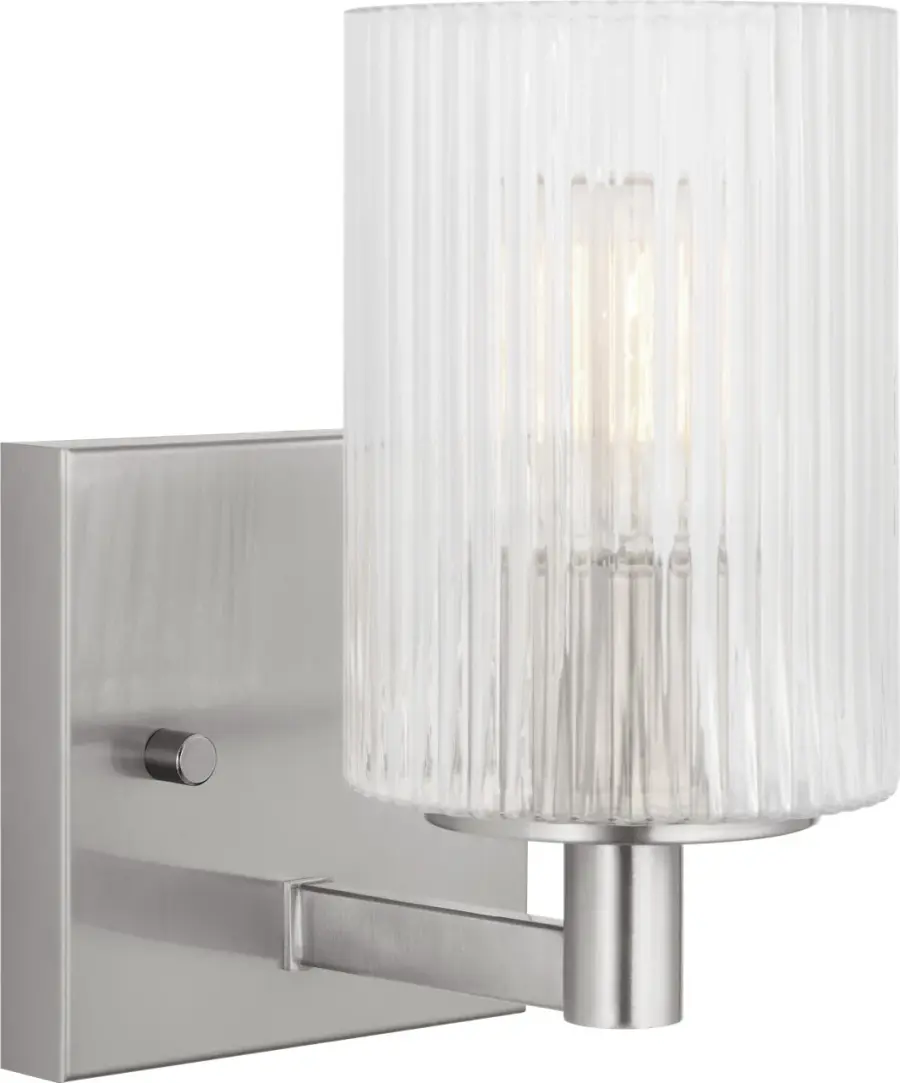 Lando One Light Wall Sconce in Brushed Steel - Image 2